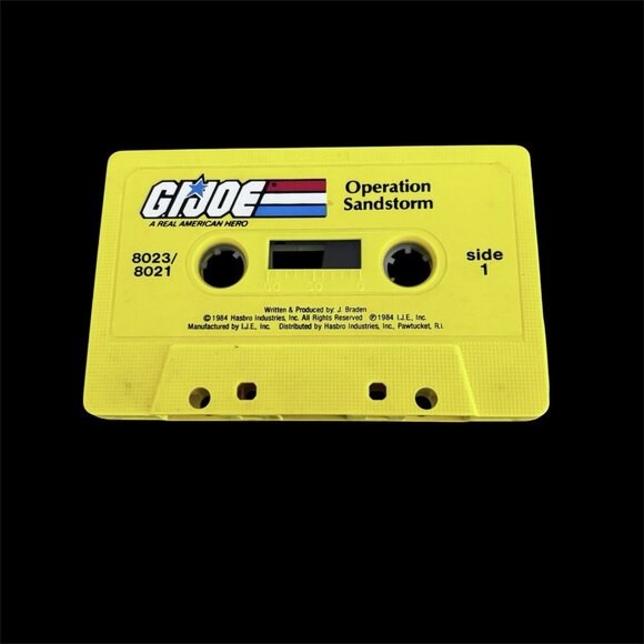 Vintage 80s G. I. JOE OPERATION Sand Storm CASSETTE Tape Retro Gift Collectible - Picture 1 of 3